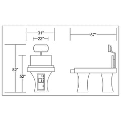VTG Digital Shuffleboard Table by Spider 360