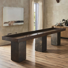 Four Hands Shuffleboard Table - Natural Brown Guanacaste