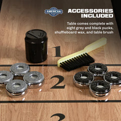American Legend LED Shuffleboard with Buffet Top