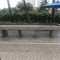 Stone Age Concrete Outdoor Shuffleboard Table