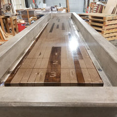 Stone Age Concrete Outdoor Shuffleboard Table