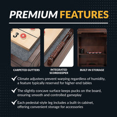 Hathaway Austin 9-ft Shuffleboard Table