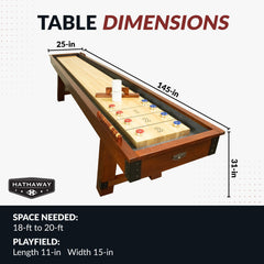 Hathaway Cheyenne Shuffleboard Table
